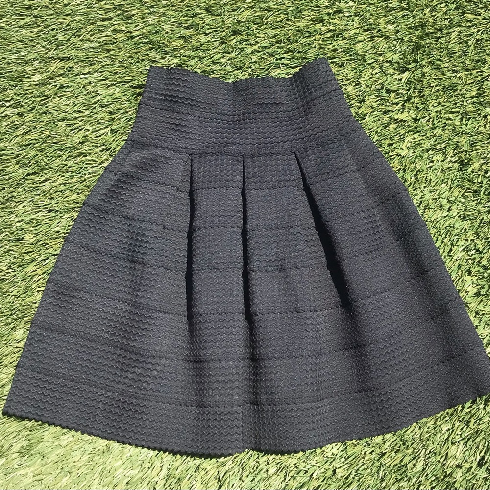 Anthropologie: Girls of Savoy Elastic black skirt